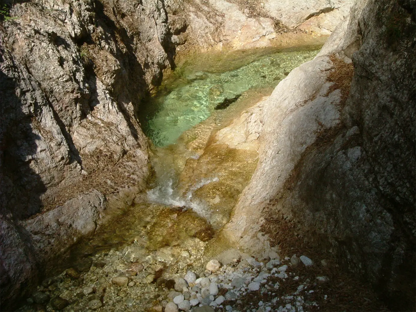 Aufnahme der Almbachklamm
