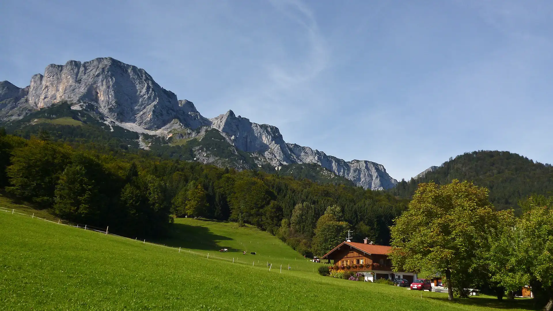 Blick über die Untersbergostflanke